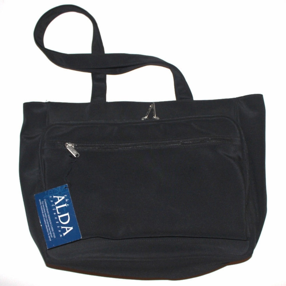 New Alda Briefcase Tote Bag Purse Black
